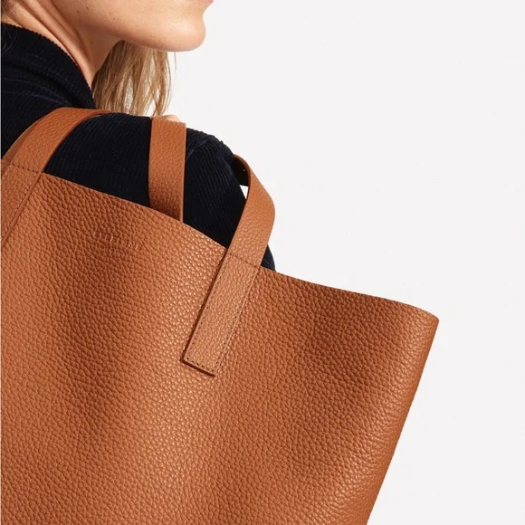 Everlane Soft Day Tote ⭐️ like new ⭐️ cognac - Picture 2 of 5